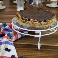 Mohn-Quarktorte  mit Heidelbeeren