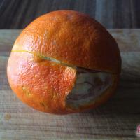 Orangen-Wickeltorte mit Schokolade