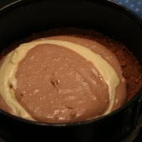 Schokoladen Frischkäse Kuchen mit Vollmilch Schokolade