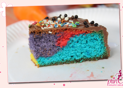 Regenbogenkuchen