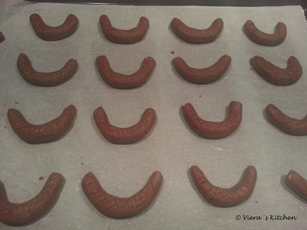 Espresso Kipferl vor dem Backen