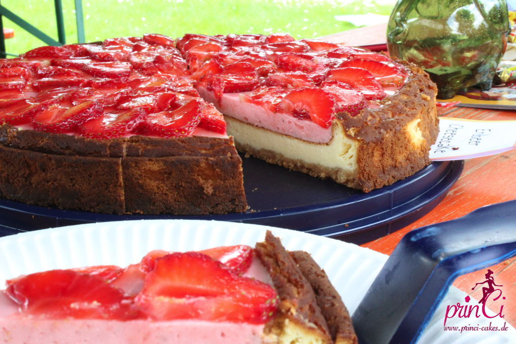 New York Strawberry Cheesecake - Erdbeer Käsekuchen | prinCi Cakes